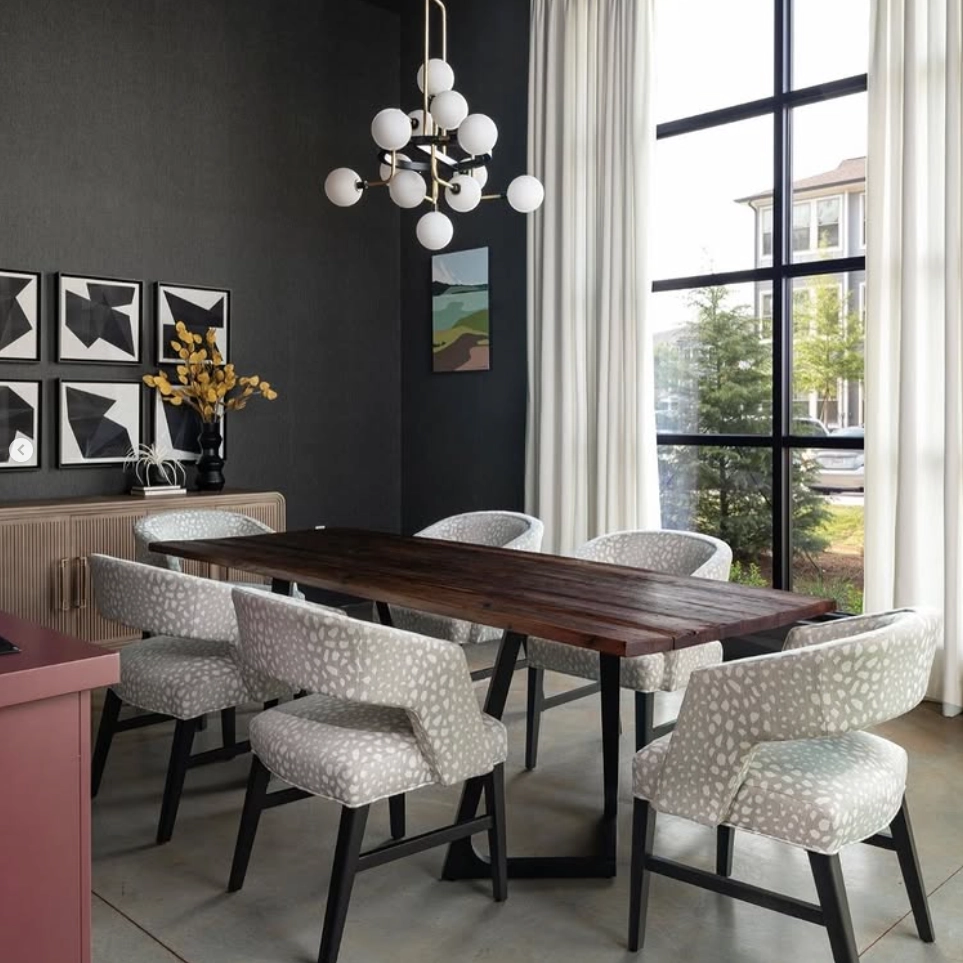 One-of-a-kind conference room table for a corporate office