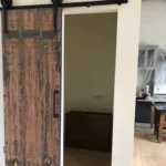 Sliding barn door for home office