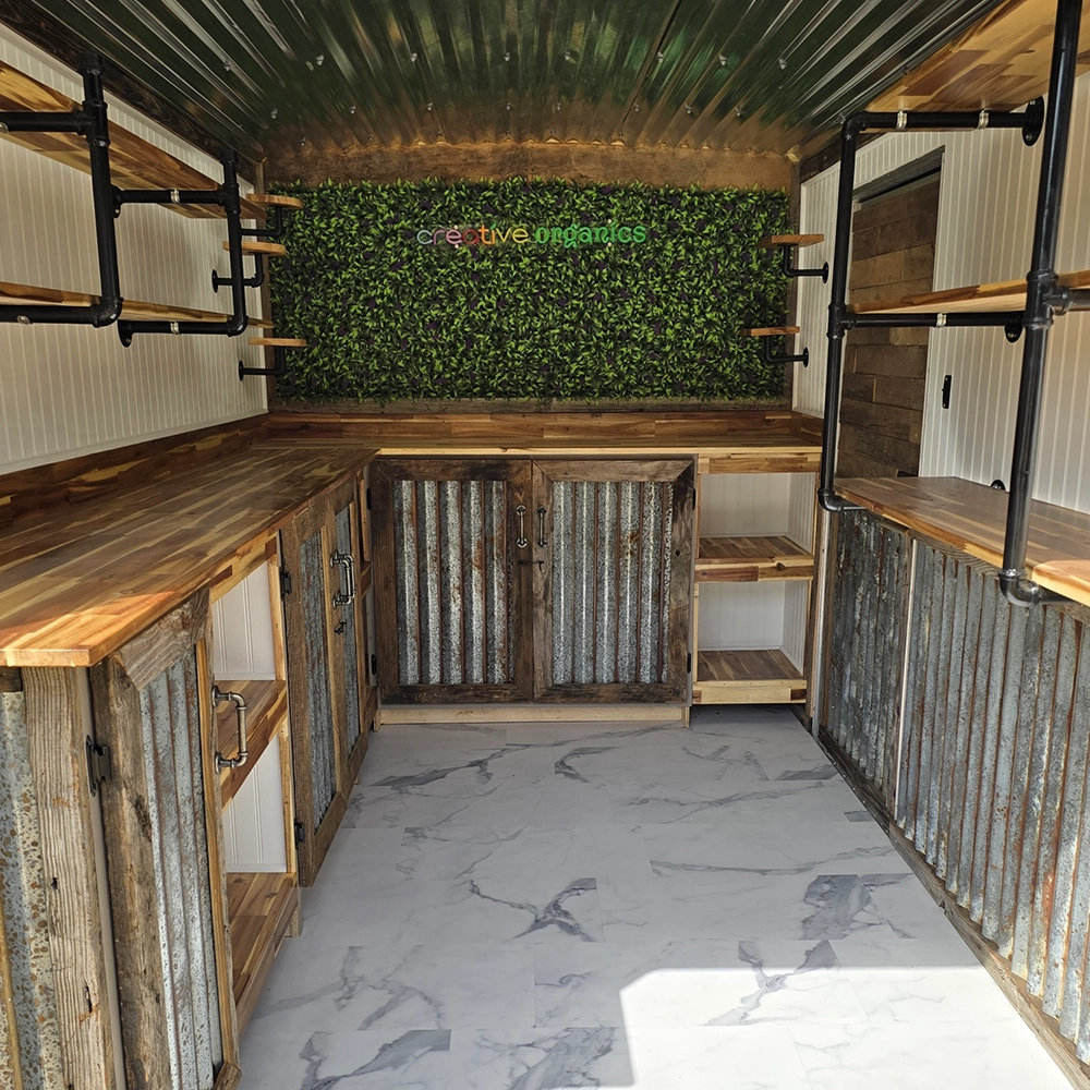 Creative Organics mobile business trailer