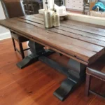 heavy wooden console table