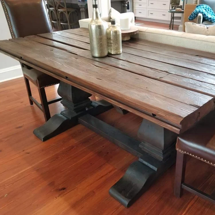 heavy wooden console table