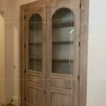 Interior doors in a hallway closet