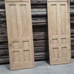 Handmade set of interior wood doors