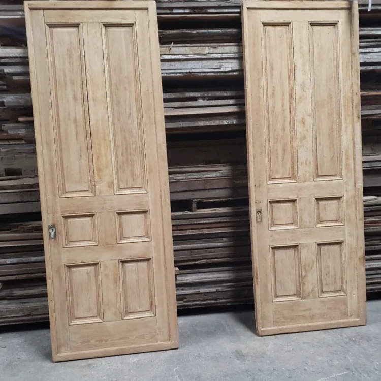 Handmade set of interior wood doors