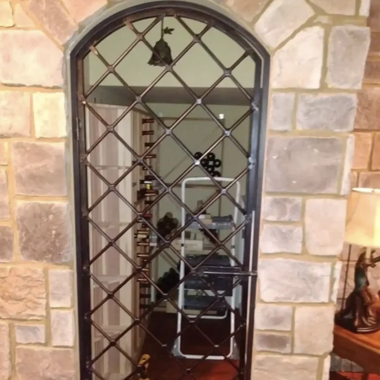 Metal wine cellar interior doors