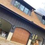 Exterior garage doors