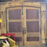 One-of-a-kind exterior doors made of wood