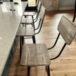 rustic wooden chairs made for a dining room seating