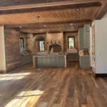 large kitchen island in high-end home
