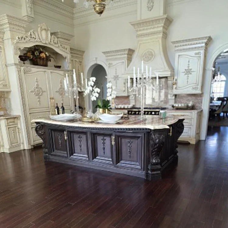 ornate kitchen island