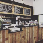 Millwork for a coffeeshop counter