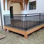 railing around outdoor entertainment area