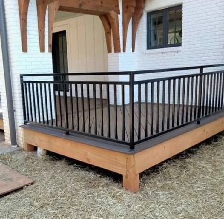 railing around outdoor entertainment area