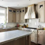 kitchen island with stone top