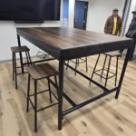 high top dining table set with chairs